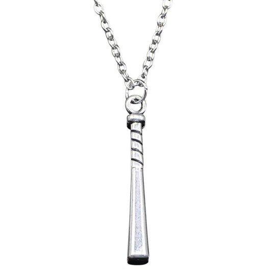 Baseball Bat Pendant and Chain Necklace - Sportzzheads
